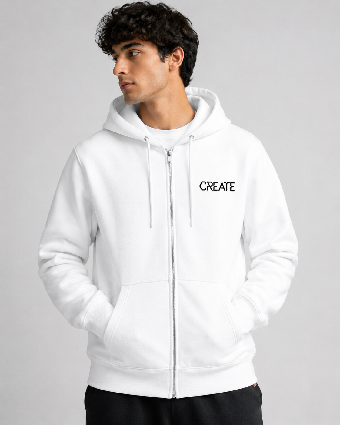 Cascade of Emotion: Creative Flow Edition | Premium 400 GSM Zip Hoodie