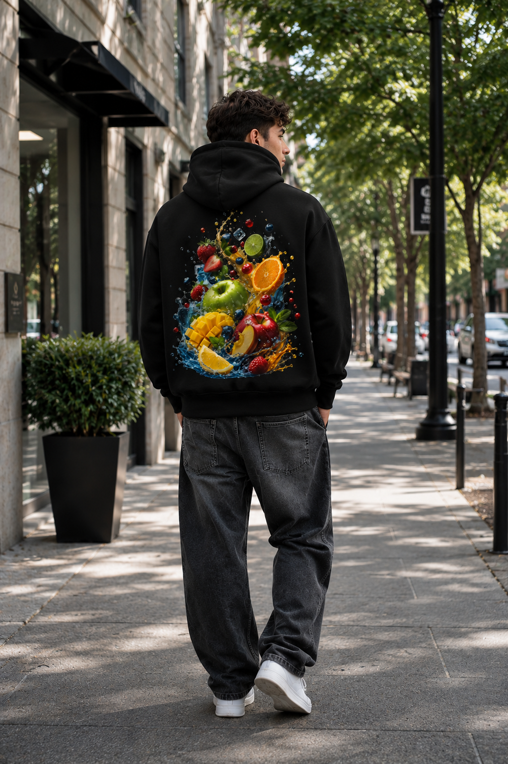Nature's Splash: Fruit Fusion Edition | Premium 400 GSM Zip Hoodie