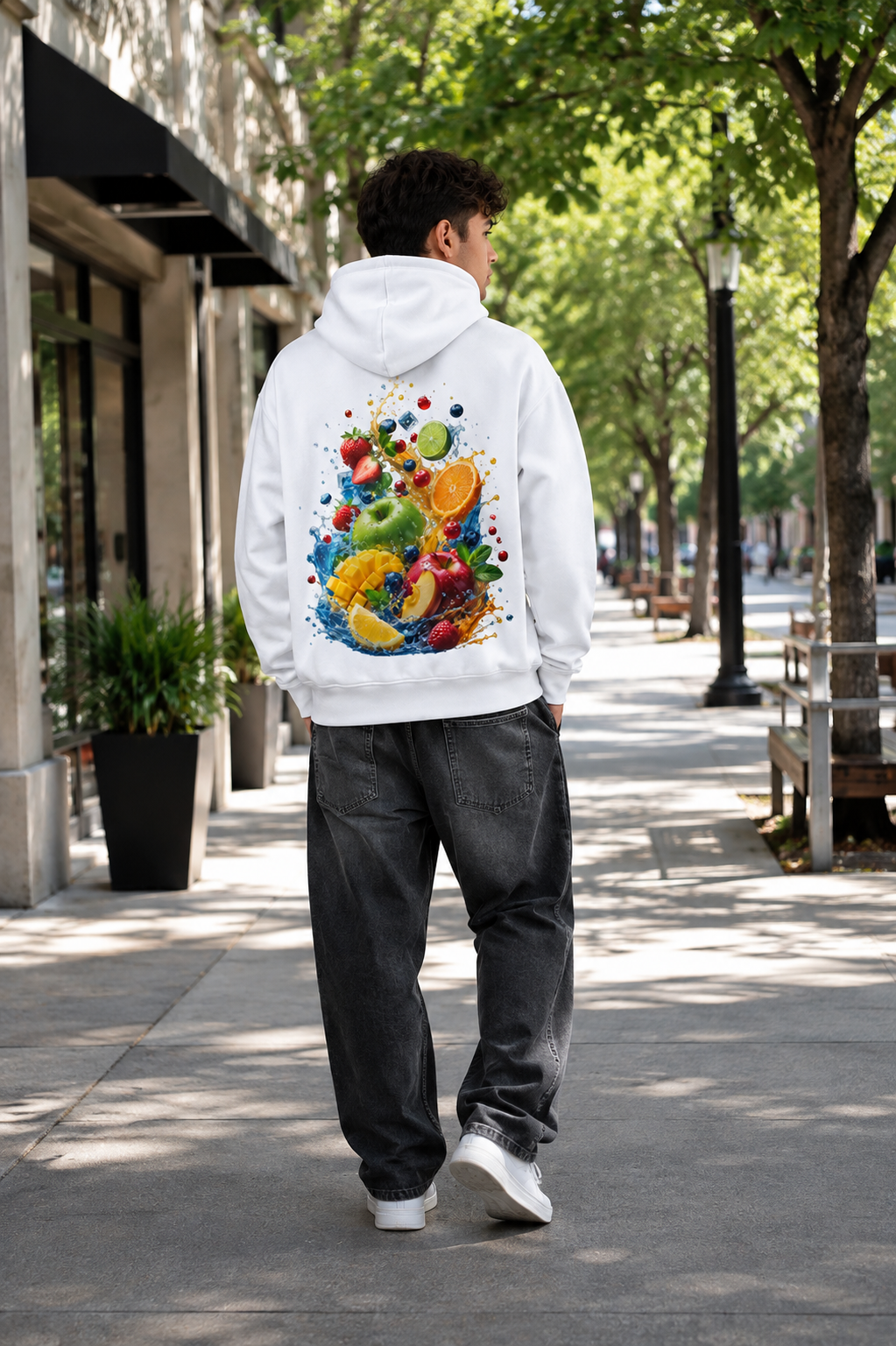 Nature's Splash: Fruit Fusion Edition | Premium 400 GSM Zip Hoodie