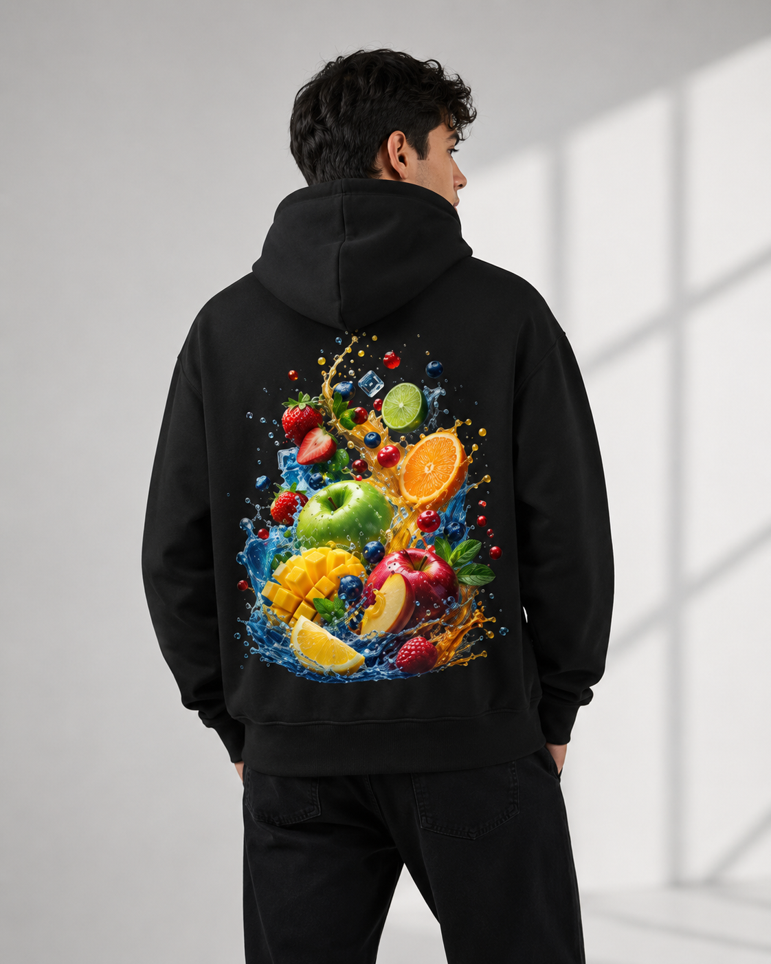 Nature's Splash: Fruit Fusion Edition | Premium 400 GSM Zip Hoodie