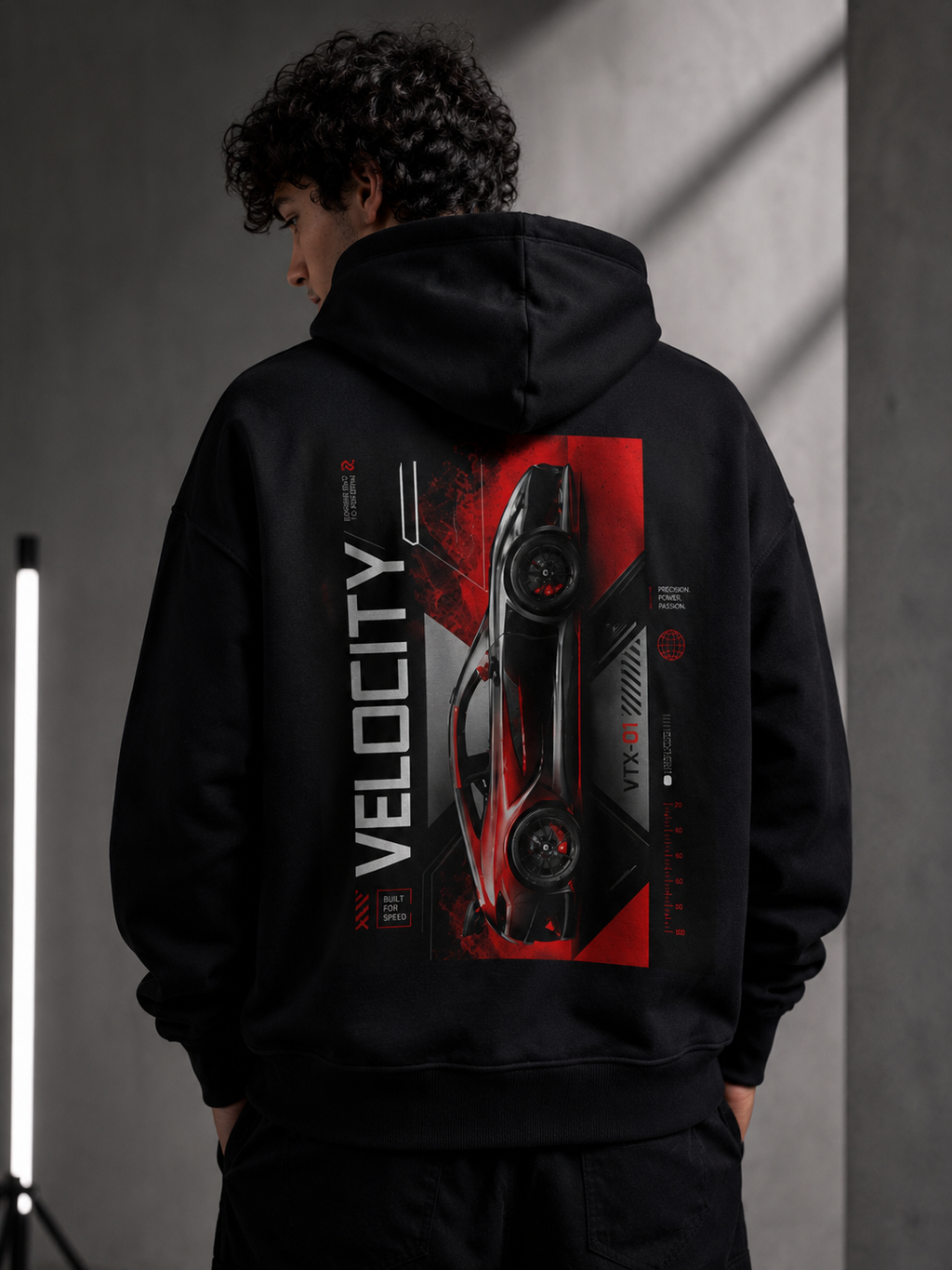 Velocity: Racing Spirit Edition | Premium 400 GSM Zip Hoodie