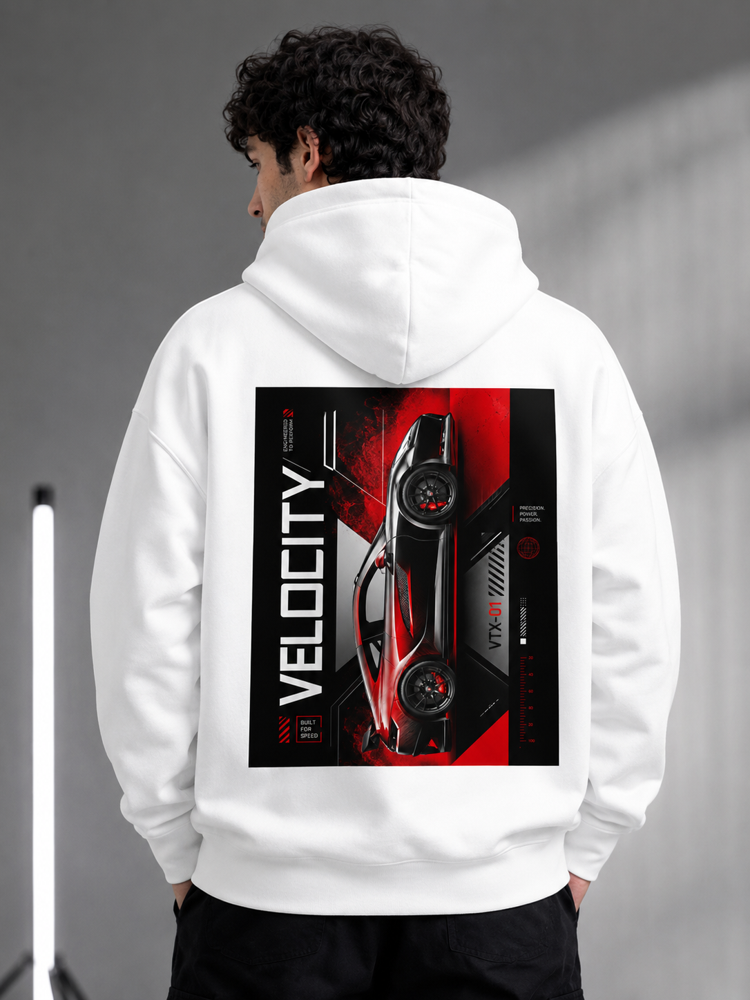 Velocity: Racing Spirit Edition | Premium 400 GSM Zip Hoodie