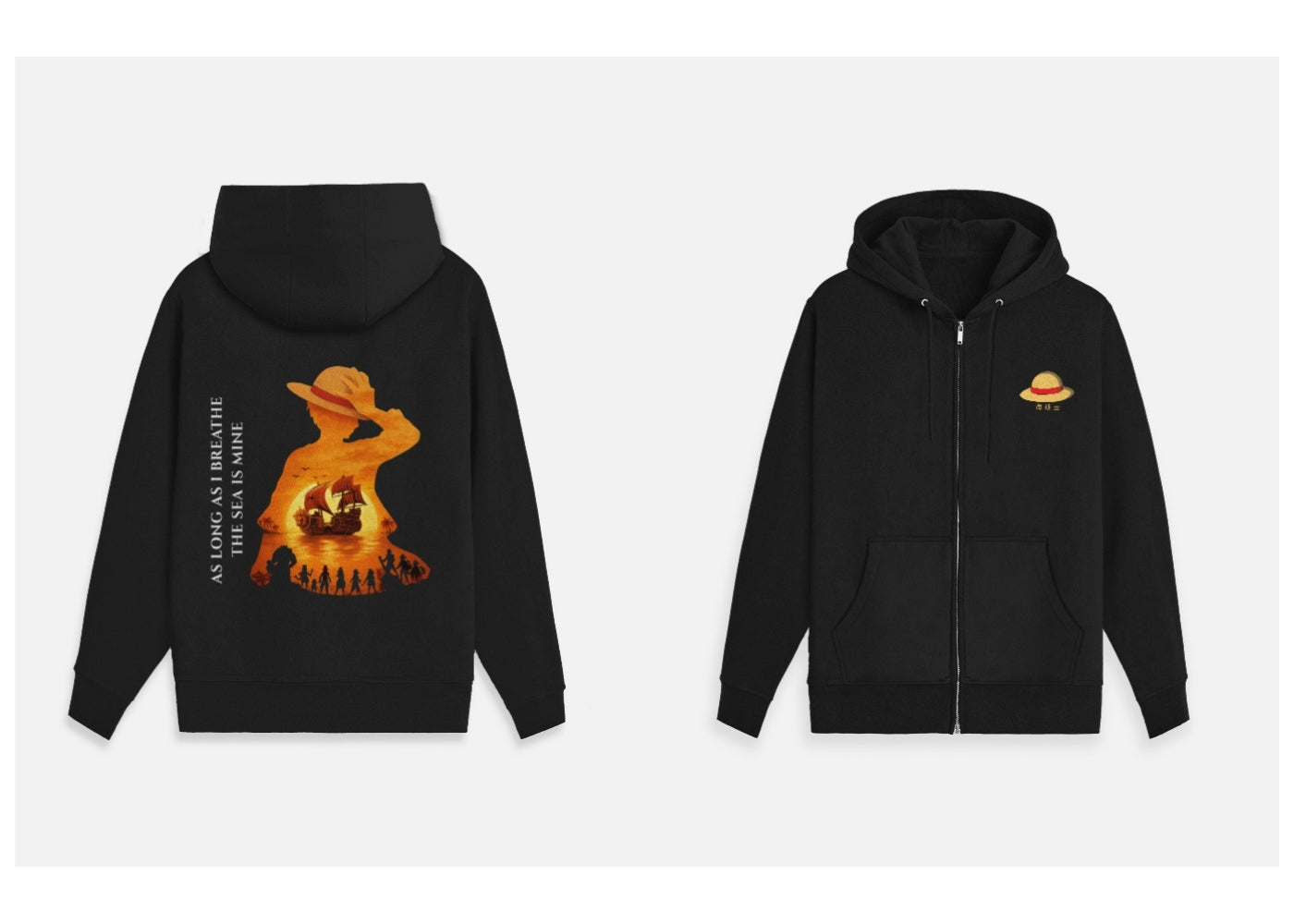 The Sea Is Mine : Pirate Legacy Edition | Premium 400 GSM Zip Hoodie